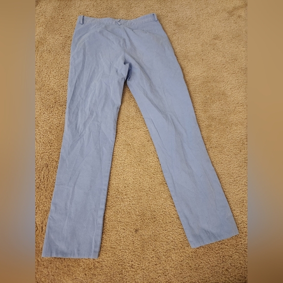 Lilly Pulitzer Light Blue Casual Tapered Pants Size 8 Straight Leg 15" W #D94 - Picture 7 of 7